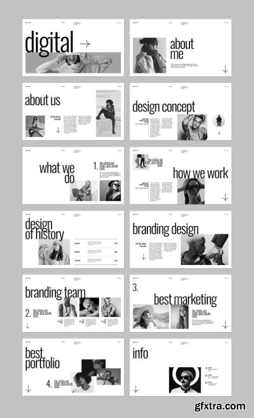 Digital Portfolio Presentation Template