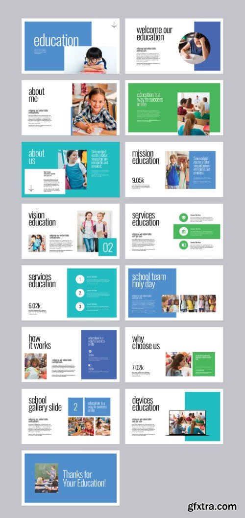 Education Presentation Layout