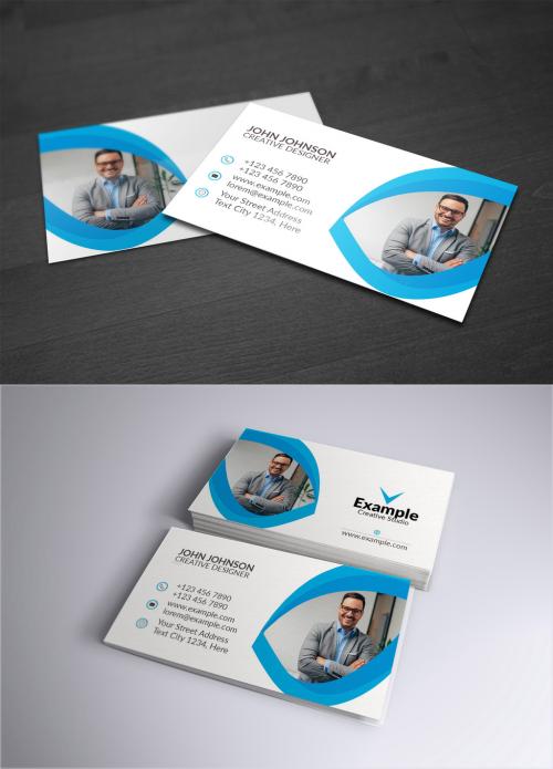 Cyan Business Card