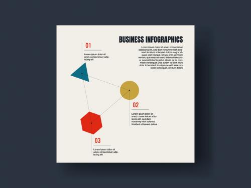 Business Points Triangular Infographics