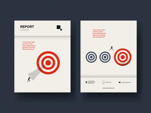 Business Target Report Cover Layout