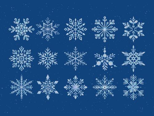 Snowflake Illustrations Isolated Clipart