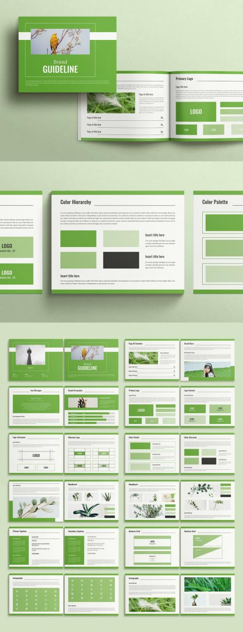 Brand Guidelines Brochure Layout - Landscape