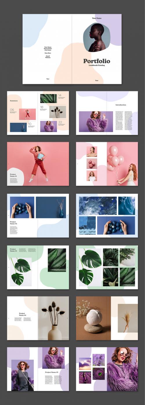 Colorful Portfolio Brochure Layout