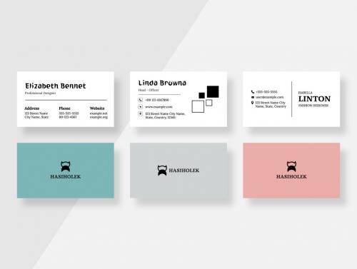 Multi Color Business Card Set