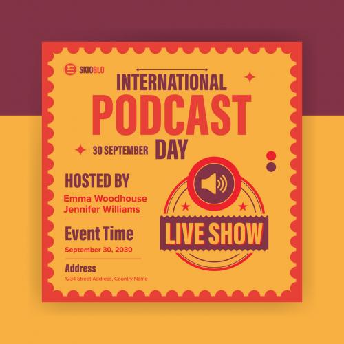 International Podcast Day Post Design