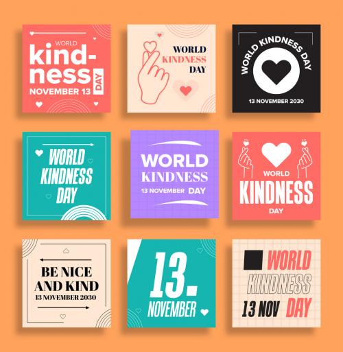 World Kindness Day Post Layouts