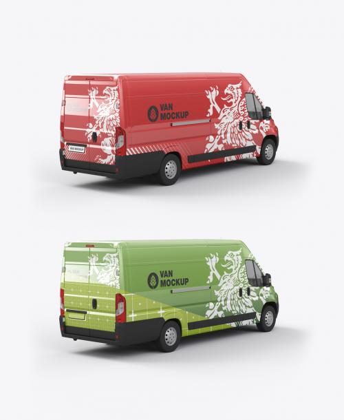 Long Panel Van Mockup