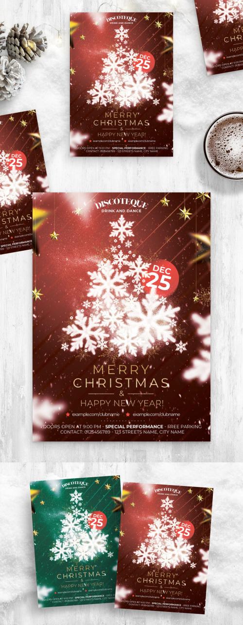 Simple Christmas Flyer Poster Layout