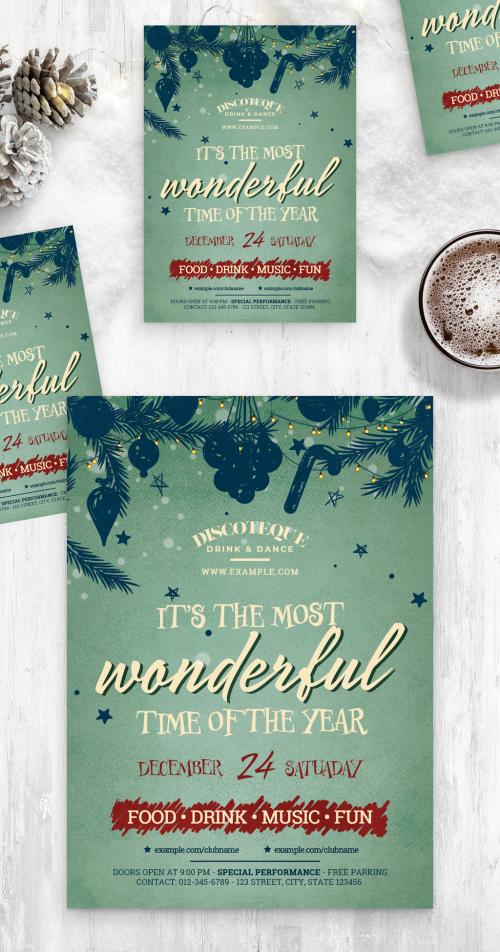 Christmas Flyer with Whimsical Style