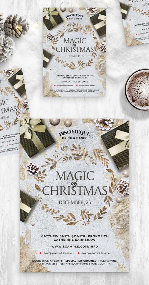 Elegant Christmas Flyer Poster Layout