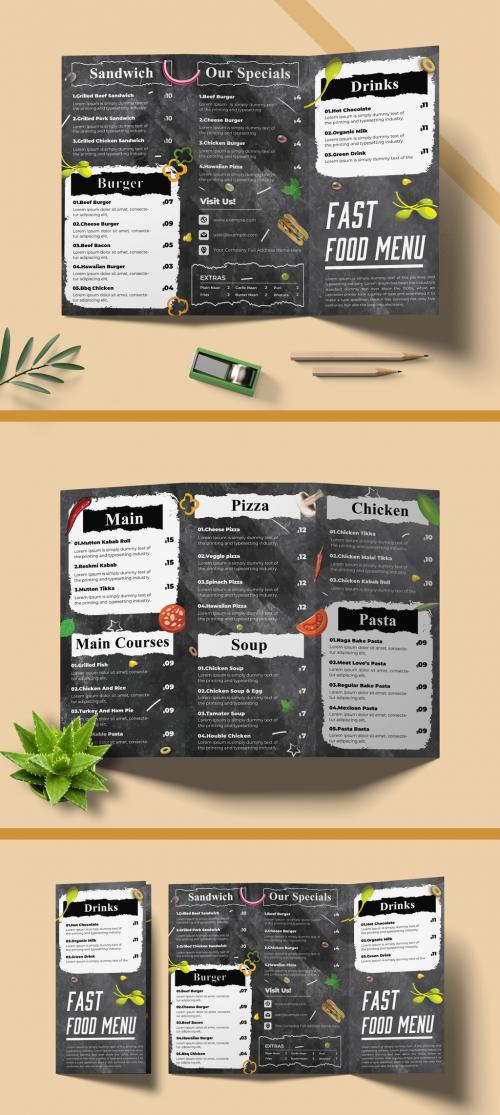 Restaurant Food Menu Layout