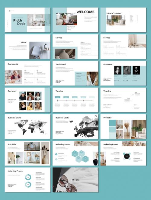 Pitch Deck Presentation Layout