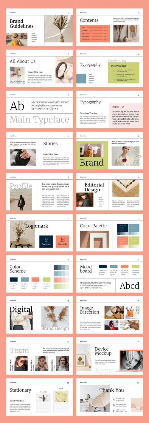 Brand Guidelines Presentation Layout