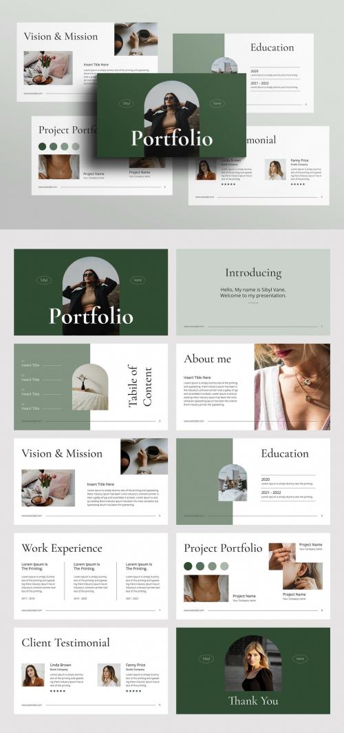 Portfolio Presentation Layout