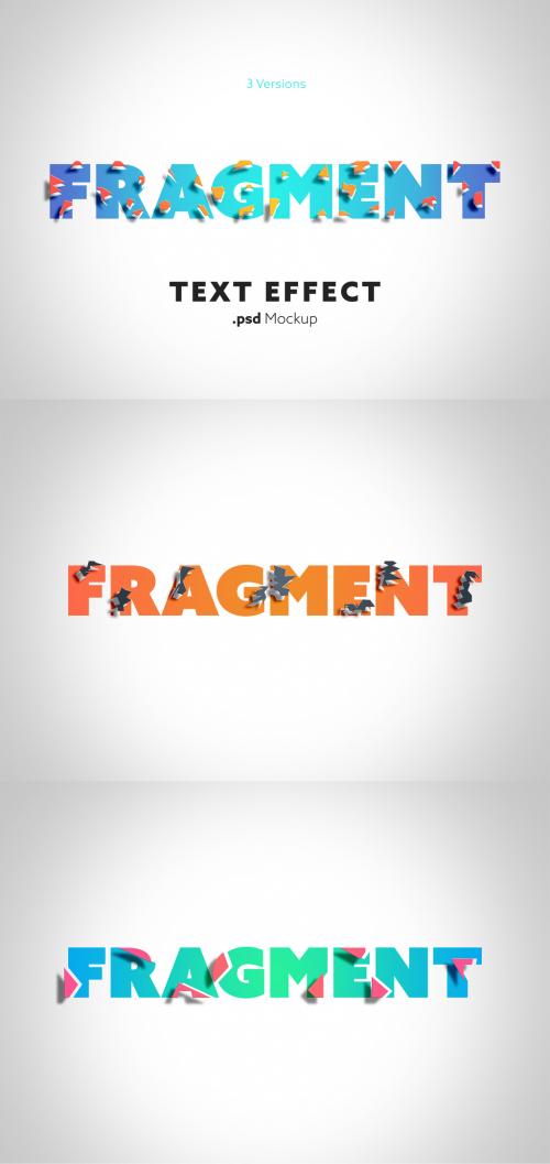 Fragment Text Effect