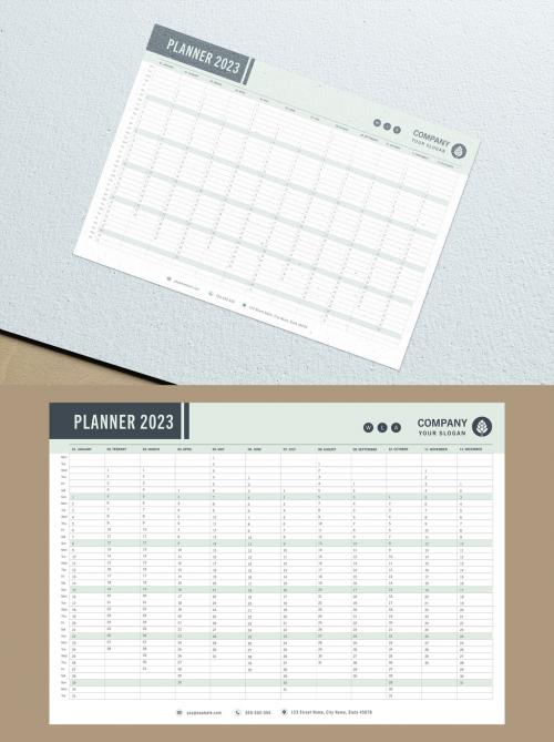 2023 Big Calendar Planner Layout