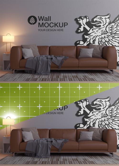 Wall Mockup in Room