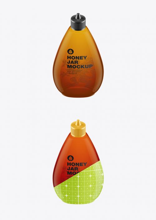 Honey Bottle Mockup