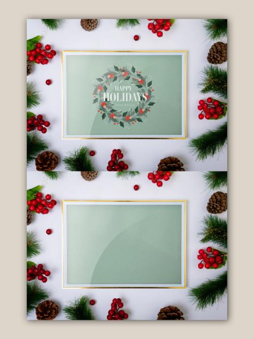 Christmas Frame Mockup