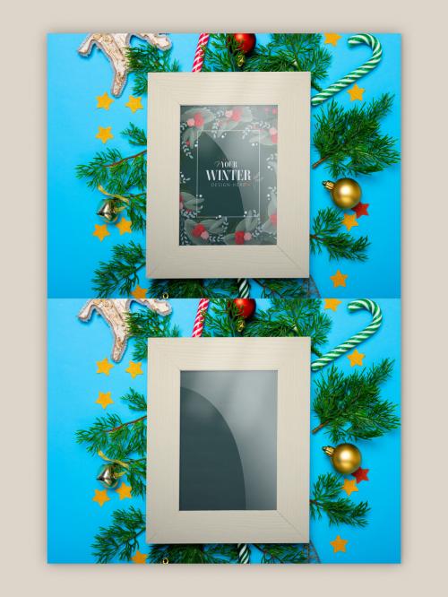 Christmas Frame Mockup