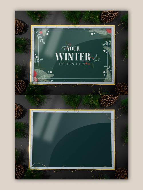 Christmas Frame Mockup