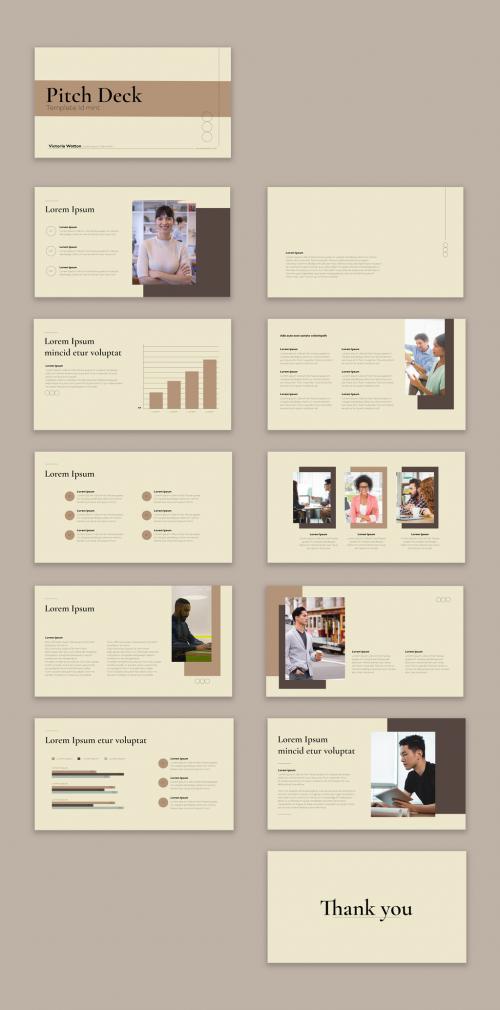 Pitch Deck with Beige Accents