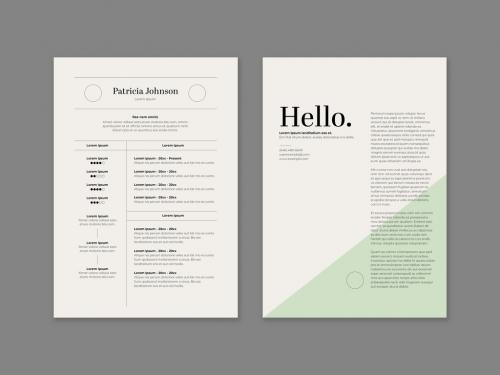 White And Green Resume