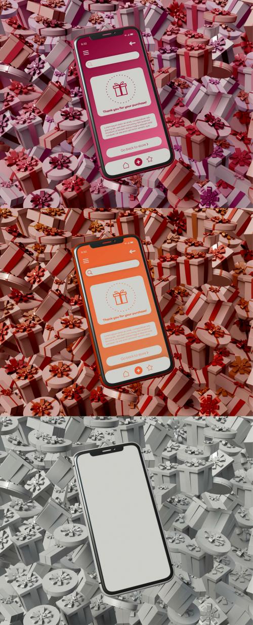 Smartphone Shopping Concept Mockup