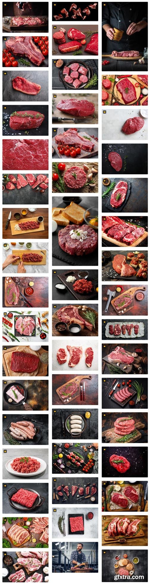 Premium Photo Collections - Raw meat - 101xJPG