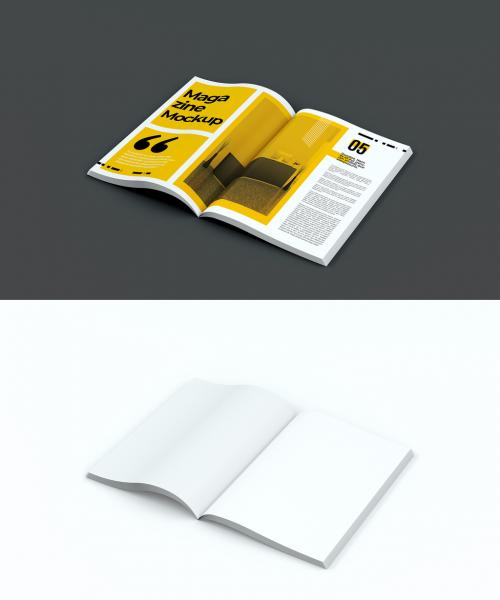 Open Magazine Mockup