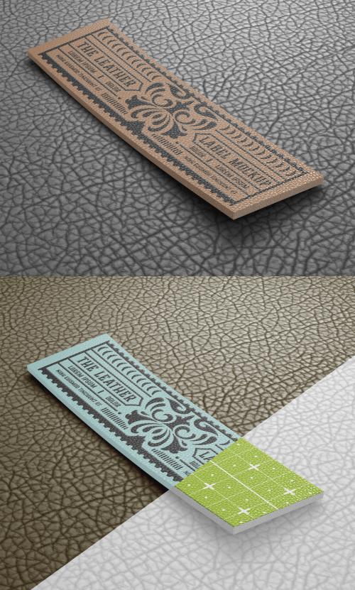 Leather Label Mockup