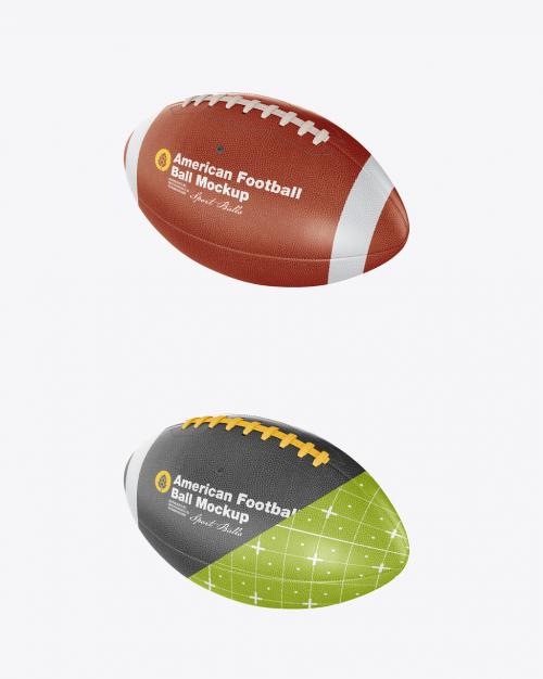 American Football Ball Mockup