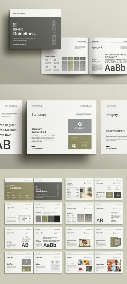 Brand Guidelines Layout - Landscape