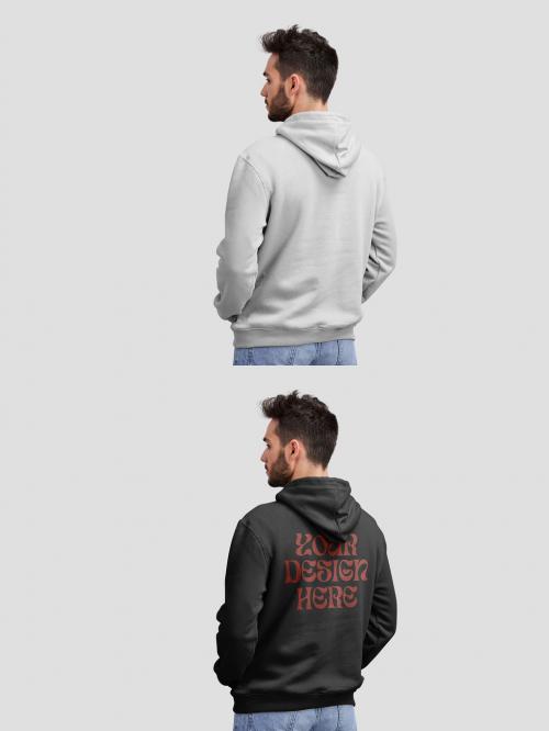 Man With a Hoodie Mockup