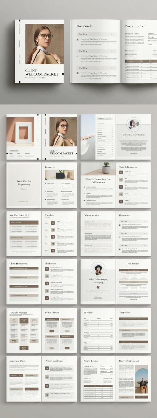 Client Welcome Packet Layout