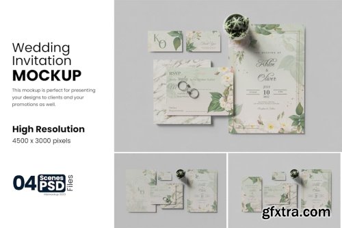 Wedding Invitation Mockup Collections 13xPSD