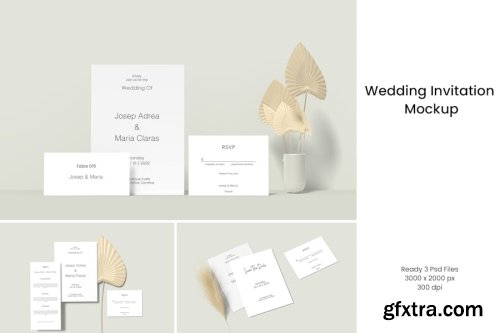 Wedding Invitation Mockup Collections 13xPSD