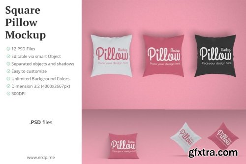 Pillow Mockup Collections 14xPSD