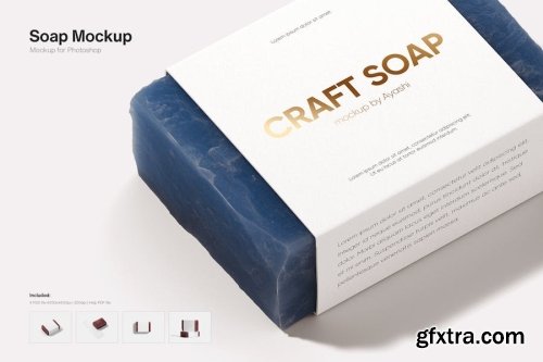 Soap Package Mockup Collections 12xPSD