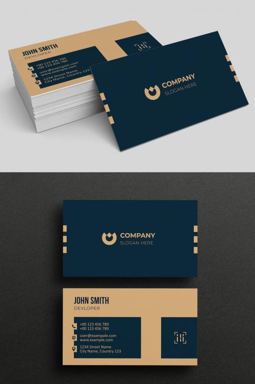 Minimal Individual Business Card Layout