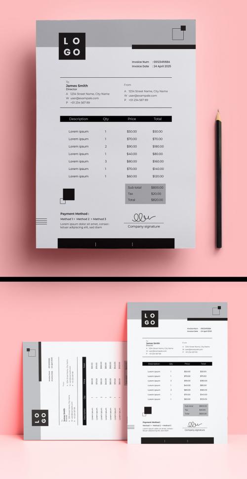 Minimal Invoice Layout