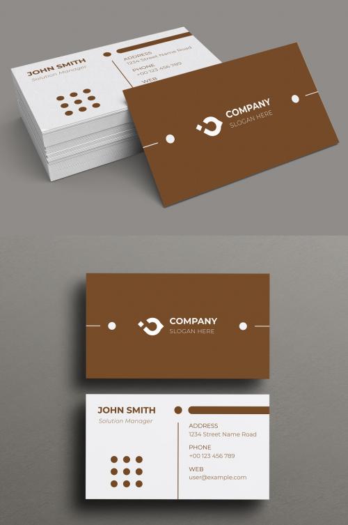 Clean Design Business Card Layout