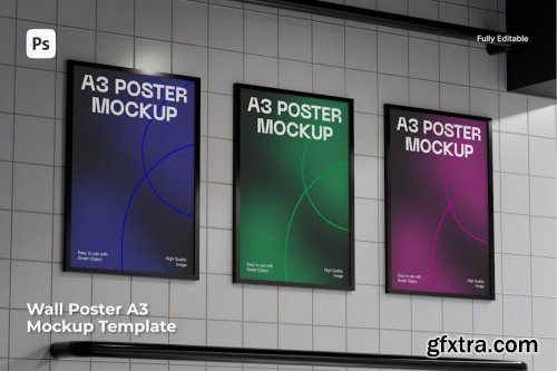 Medium Poster Mockup Collections 13xPSD