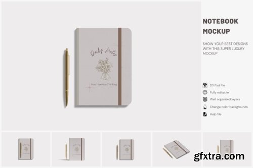 Notebook Mockup Collections #2 14xPSD