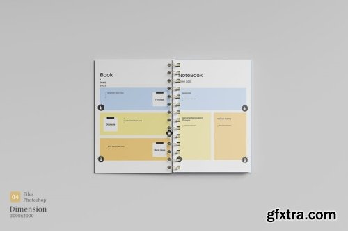 Notebook Mockup Collections 11xPSD