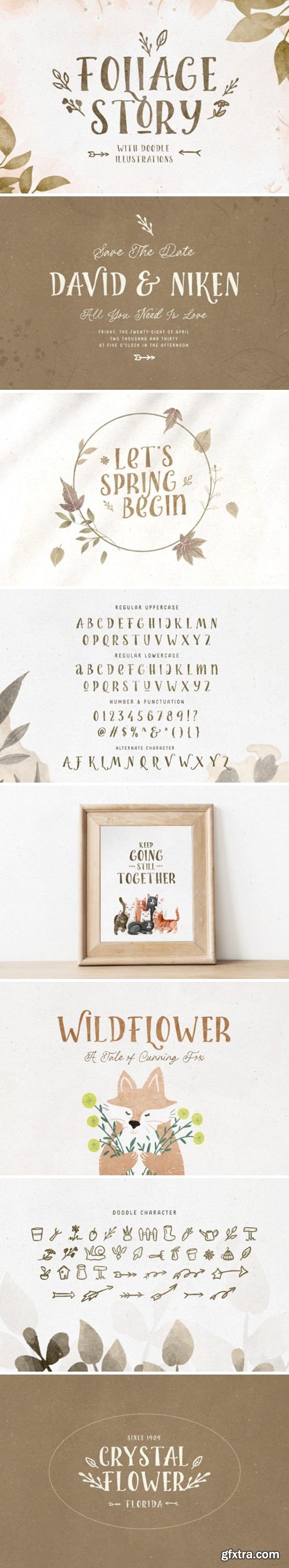 Foliage Story Font