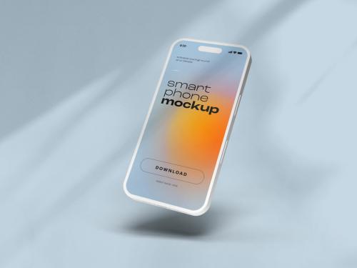 Smart Phone Mockup Design with Editable Background