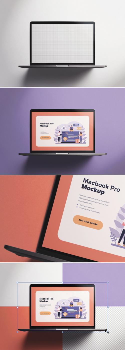 MacBook Pro 16inch Laptop Mockup