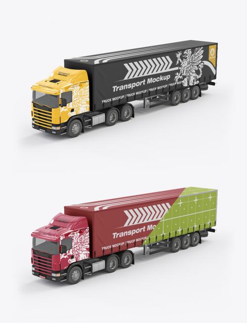 Heavy Truck Mockup